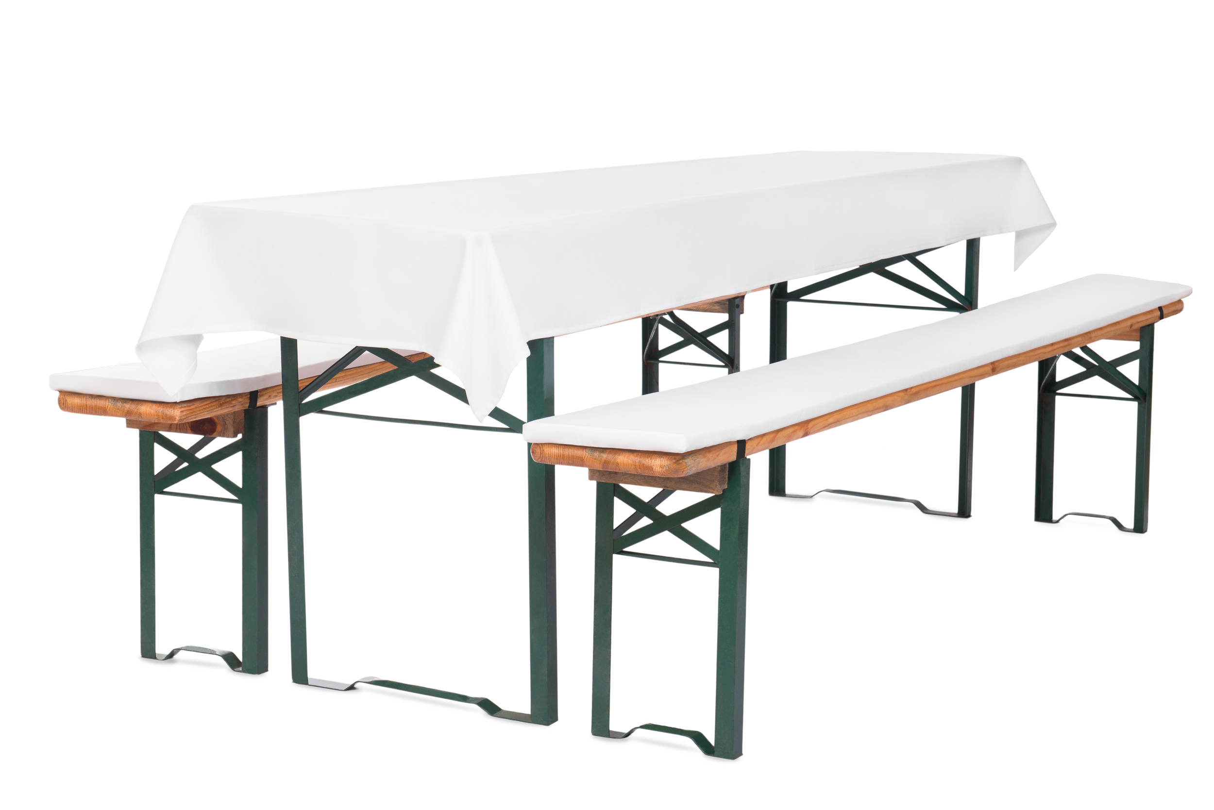 Bierbankauflagen mit Tischdecke 2,2cm hoch 3TLG Set Bierbankauflagen mit Tischdecke 2,2cm hoch 3TLG Set