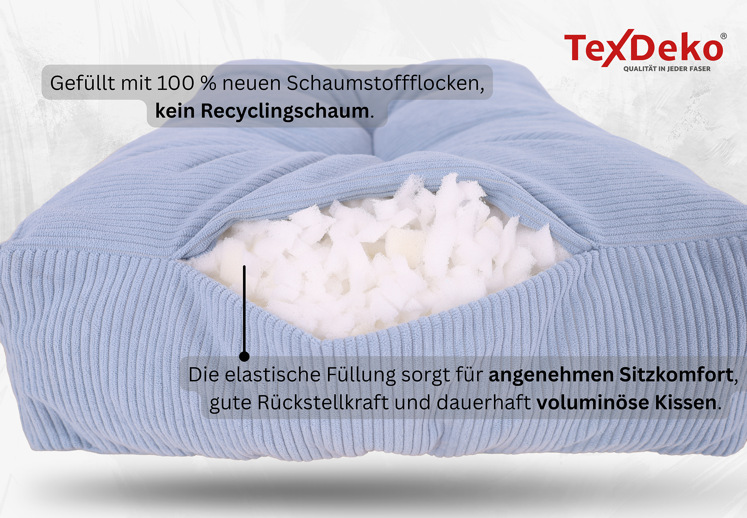 TexDeko Garden Cord Palettenkissen aus weichem Cordstoff TexDeko Garden Cord Palettenkissen aus weichem Cordstoff