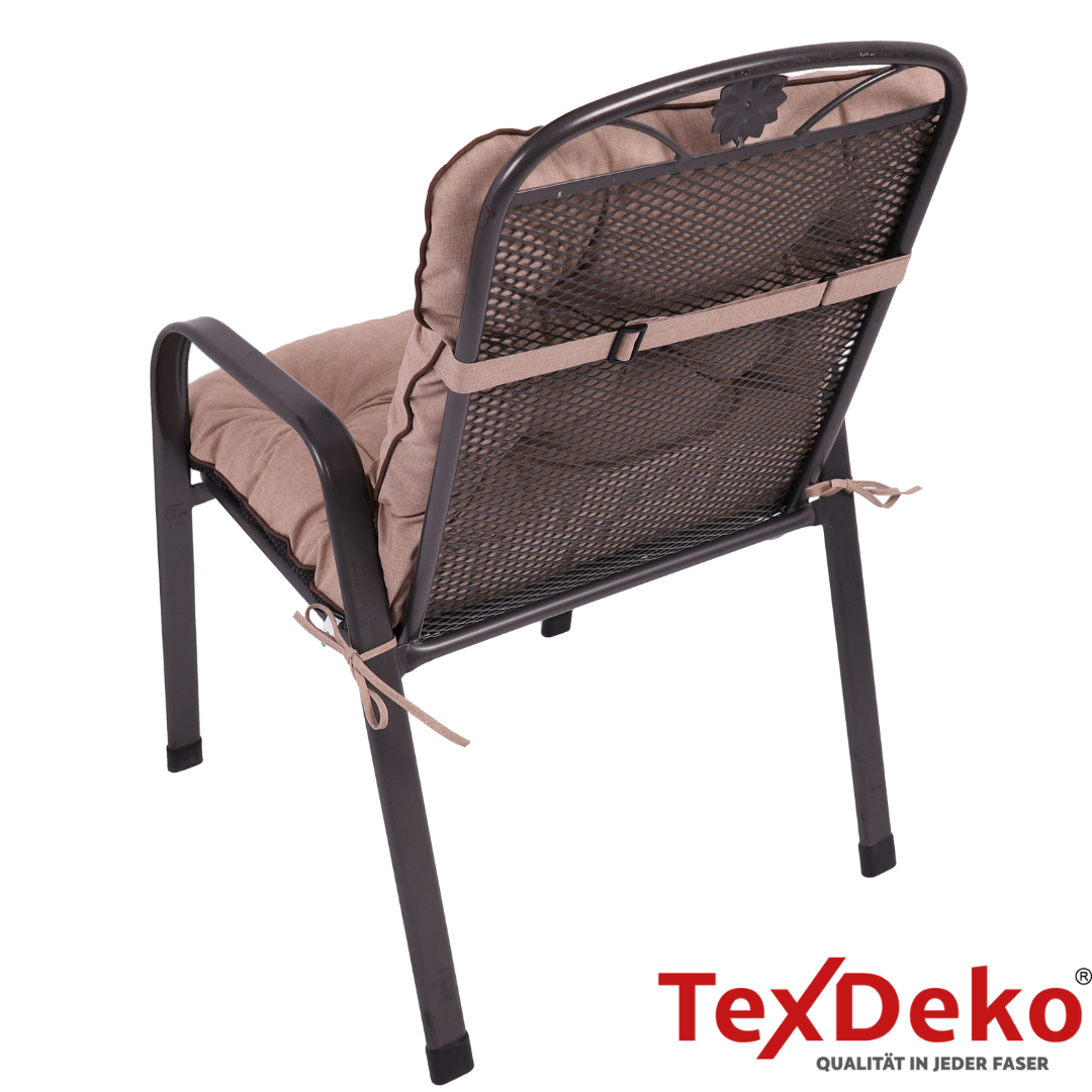 TexDeko Ecolen Gartenstuhlauflage 80 × 40 cm Niedriglehner gesteppt, wasserabweisend TexDeko Ecolen Gartenstuhlauflage 80 × 40 cm Niedriglehner gesteppt, wasserabweisend