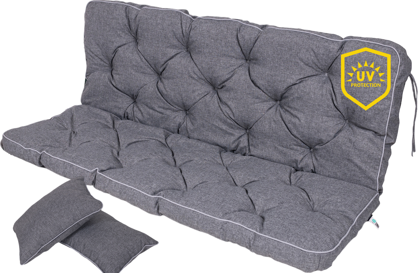 TexDeko® Ecolen Bankauflage mit Rückenlehne – wasserabweisend & UV-beständig TexDeko® Ecolen Bankauflage mit Rückenlehne – wasserabweisend & UV-beständig