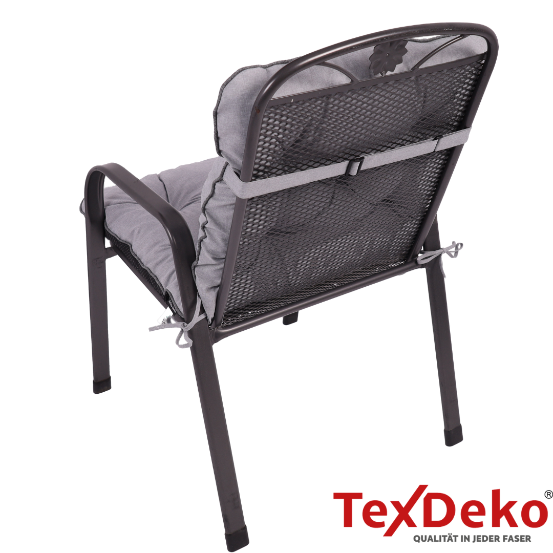 TexDeko Ecolen Gartenstuhlauflage 80 × 40 cm Niedriglehner gesteppt, wasserabweisend TexDeko Ecolen Gartenstuhlauflage 80 × 40 cm Niedriglehner gesteppt, wasserabweisend