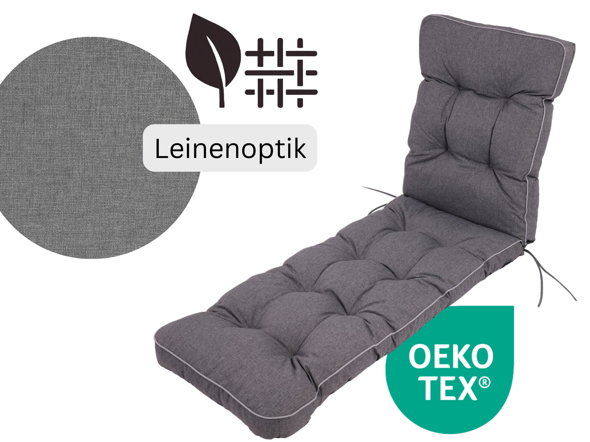 Liegenauflage Premium Auflage für Gartenliege