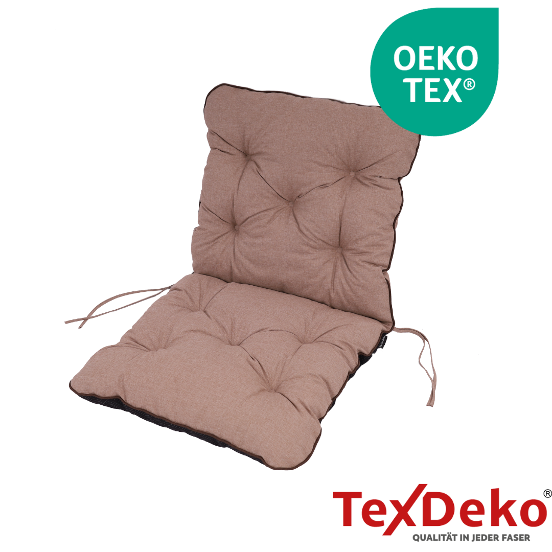 TexDeko Ecolen Gartenstuhlauflage 80 × 40 cm Niedriglehner gesteppt, wasserabweisend TexDeko Ecolen Gartenstuhlauflage 80 × 40 cm Niedriglehner gesteppt, wasserabweisend