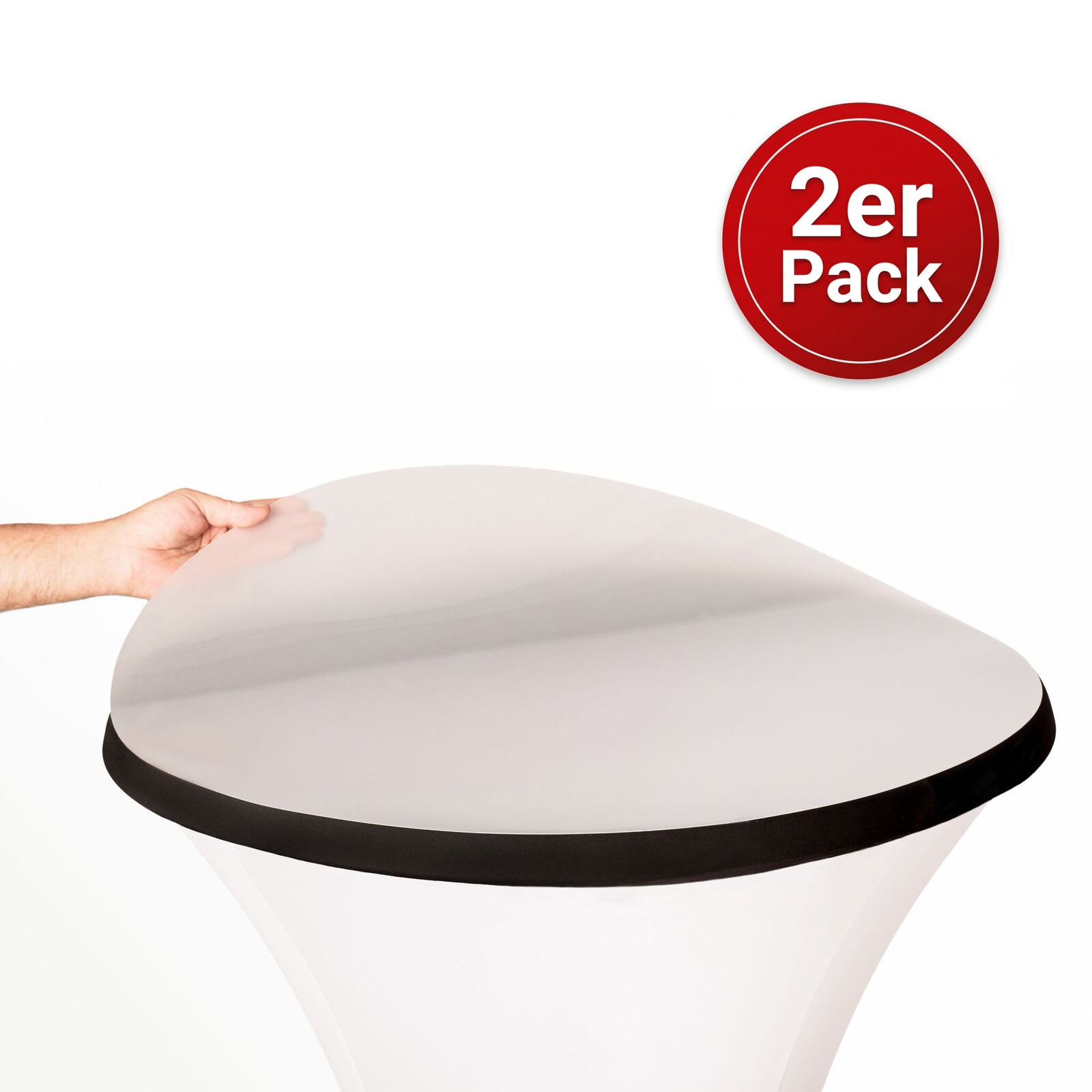 2er Pack Schutzplatten für Stehtische Abdeckplatte aus Kunstoff 2er Pack Schutzplatten für Stehtische Abdeckplatte aus Kunstoff