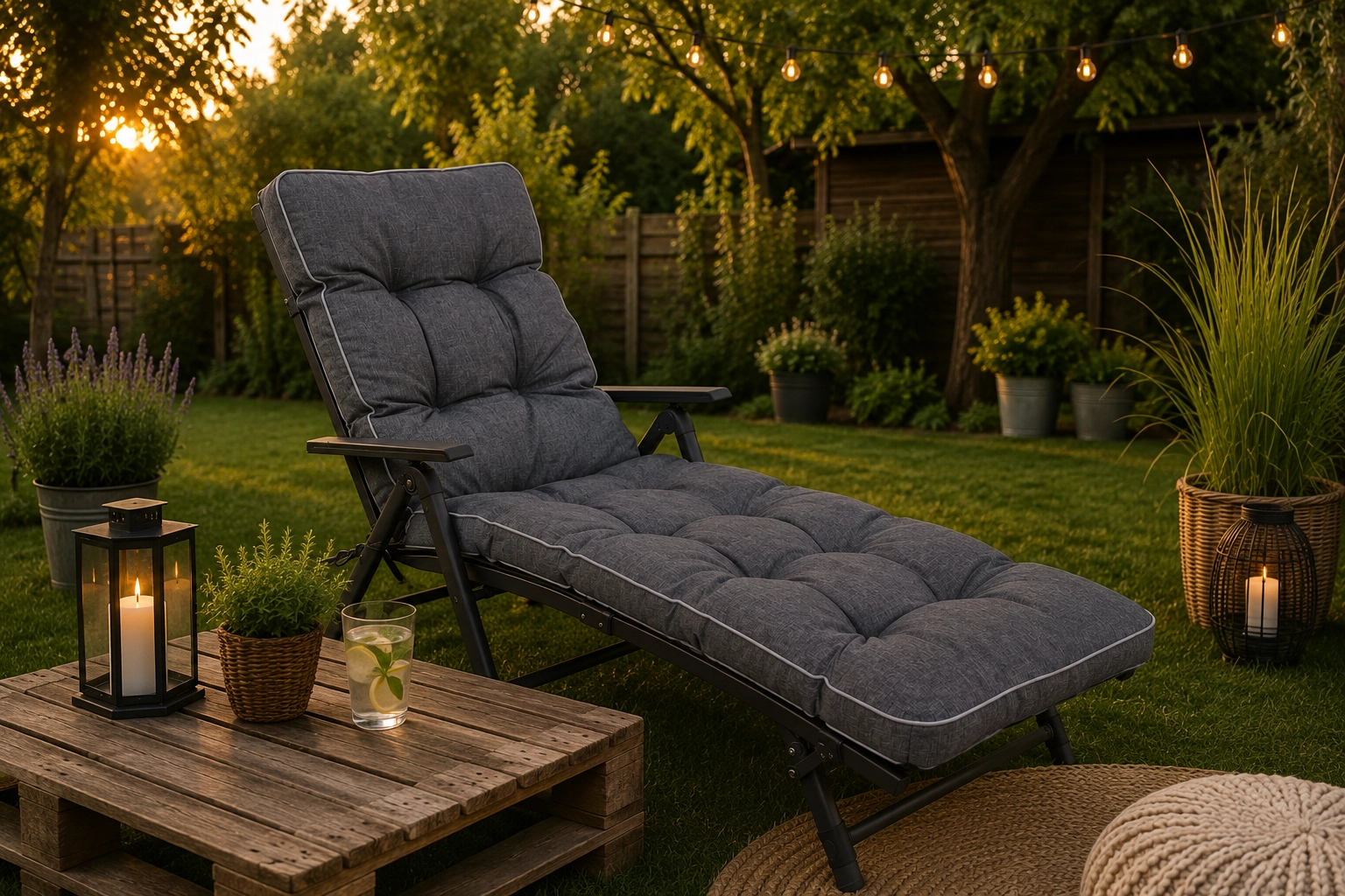 Liegenauflage Premium Auflage für Gartenliege