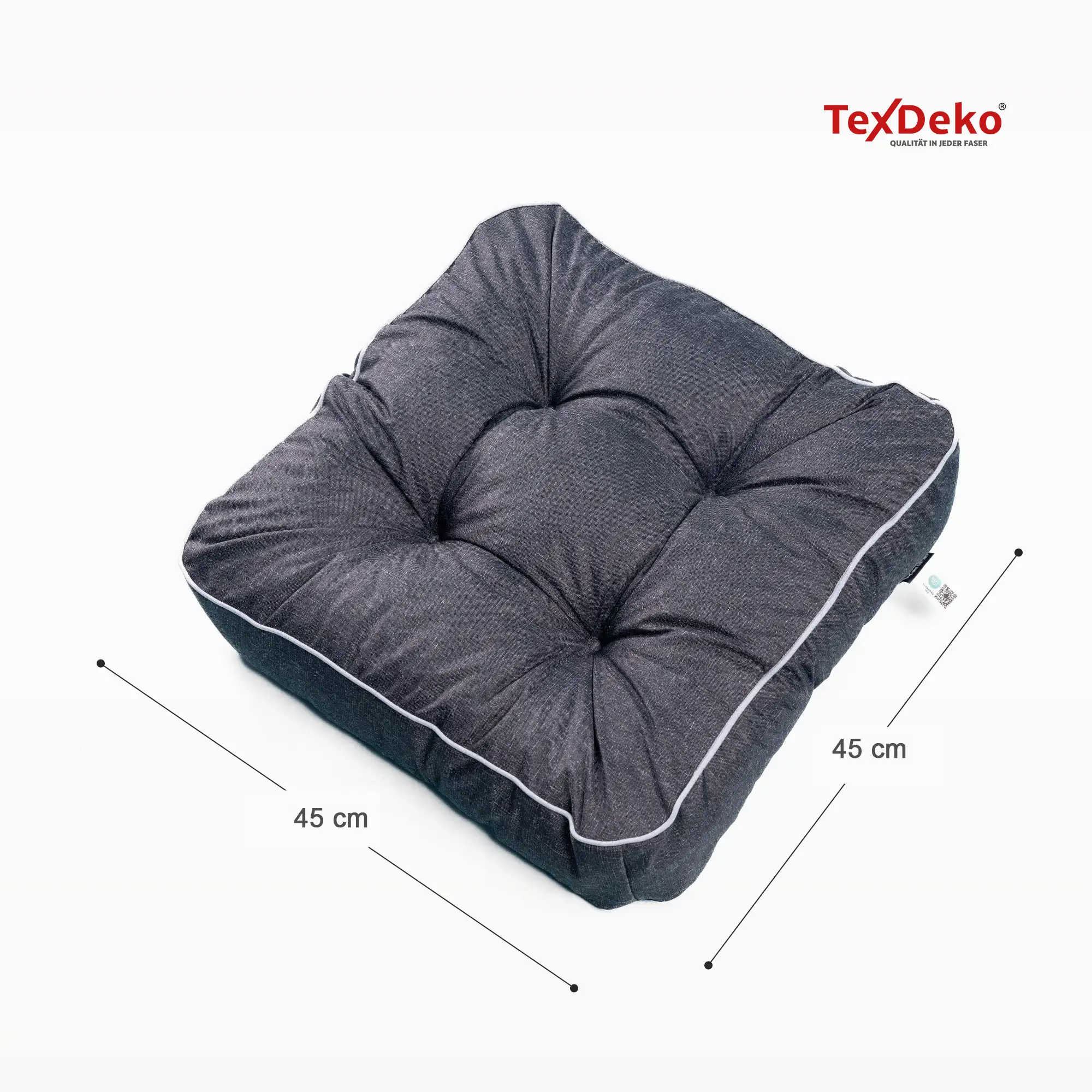 TexDeko® Ecolen Loungekissen – Premium Gartenkissen mit Rückenpolster wasserabweisend für Rattanmöbel in verschiedenen Größen und Farben