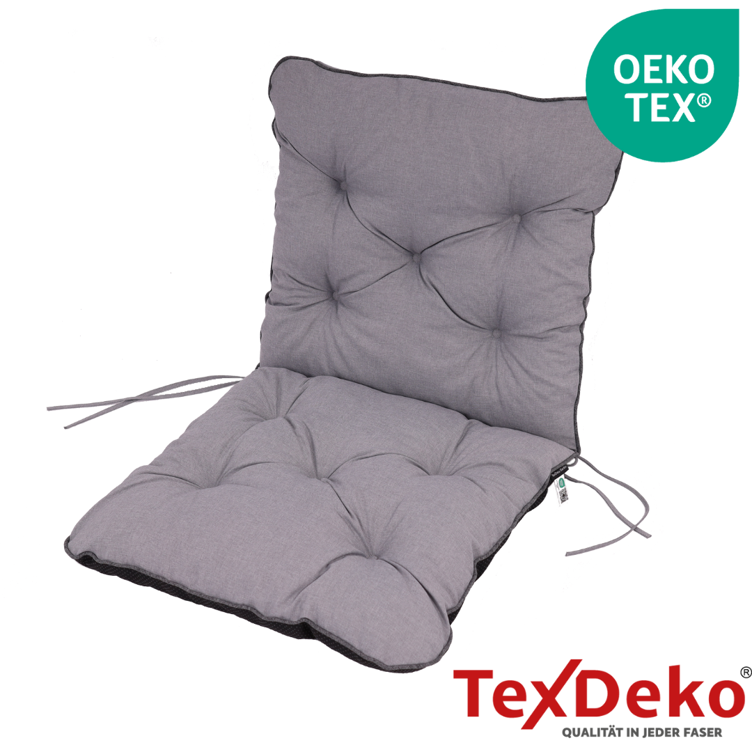 TexDeko Ecolen Gartenstuhlauflage 80 × 40 cm Niedriglehner gesteppt, wasserabweisend